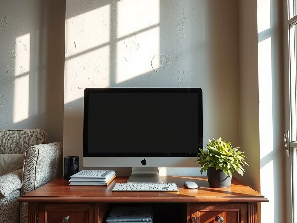 Original plaster texture on studio walls