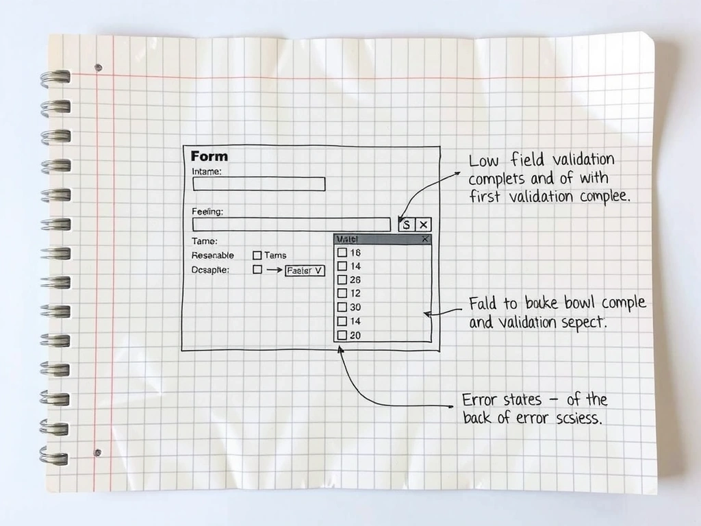 Form state wireframe sketch